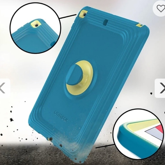 NWT Otterbox iPad case 7/8/9, Galaxy Runner Blue & alpha glass screen protector - Picture 1 of 9